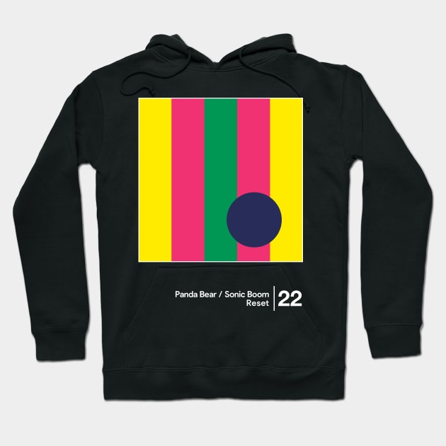 Panda Bear & Sonic Boom / Minimal Graphic Design Tribute Hoodie by saudade